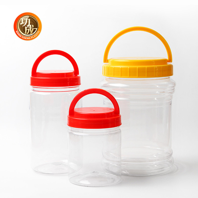 barattoli con tappo a vite dell'inceppamento dell'imballaggio alimentare 2000g dell'ANIMALE DOMESTICO di plastica della bottiglia