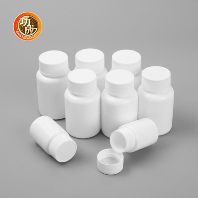 bottiglia di pillola di plastica bianca di 100ml 120ml 150ml con con tappo a vite