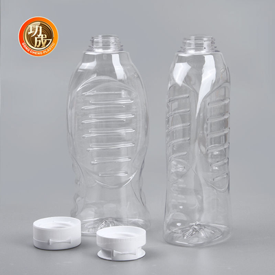 Bottiglie di plastica della salsa di compressione dell'ANIMALE DOMESTICO con il coperchio Flip Top Food Grade