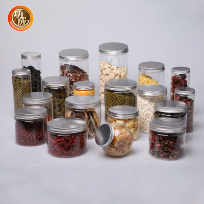 Vaso di plastica trasparente per animali domestici con coperchio 850 ml