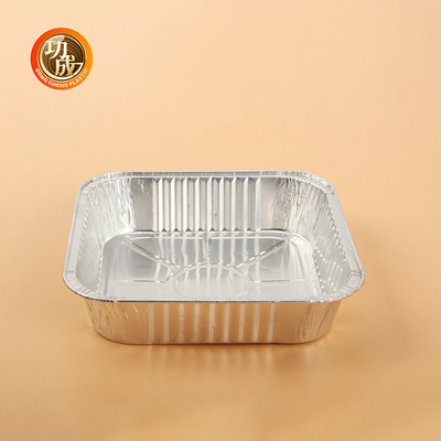 Scatole di imballaggio alimentare in alluminio eco-friendly Logo personalizzato e stampa Forma rettangolare / rotonda / OEM