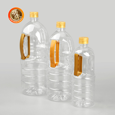 Velo sul coperchio Bottiglia di olio da cucina di plastica di qualità alimentare condimenti imballaggio personalizzato 1000ml-1800ml