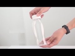 Bottiglie di plastica della salsa di compressione dell'ANIMALE DOMESTICO con il coperchio Flip Top Food Grade