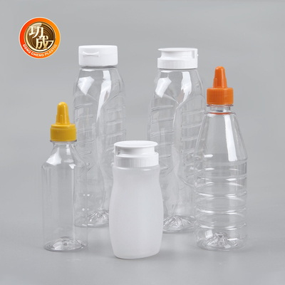 Bottiglia di Flip Top Plastic Squeeze Sauce per sciroppo 250ml 500ml