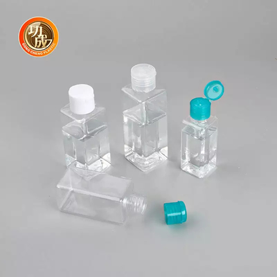 Bottiglia del prodotto disinfettante della mano di dimensione di viaggio di PLA di PCR dell'OEM Mini Plastic Sanitizer Bottle con il supporto del silicone