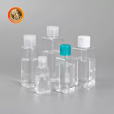 Bottiglia del prodotto disinfettante della mano di dimensione di viaggio di PLA di PCR dell'OEM Mini Plastic Sanitizer Bottle con il supporto del silicone