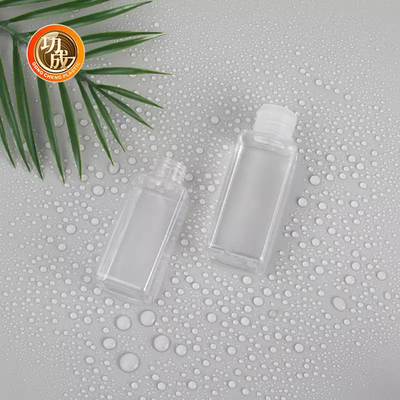 Bottiglia del prodotto disinfettante della mano di dimensione di viaggio di PLA di PCR dell'OEM Mini Plastic Sanitizer Bottle con il supporto del silicone