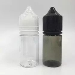 bottiglia liquida di plastica vuota del contagoccia V3 del nero dell'animale domestico della bottiglia 120ml di 60ml 15ml 30ml 10ml E