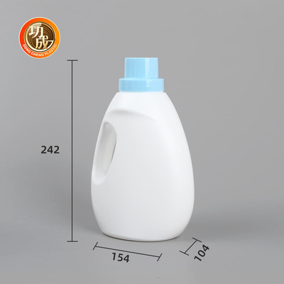 Bottiglia detergente lavante di plastica vuota del PE con il coperchio a vite riutilizzabile