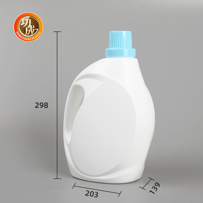 Bottiglia detergente lavante di plastica vuota del PE con il coperchio a vite riutilizzabile