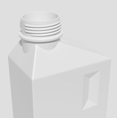 Bottiglia liquida di plastica 1L 2L del detersivo di lavanderia del PE vuoto riutilizzabile