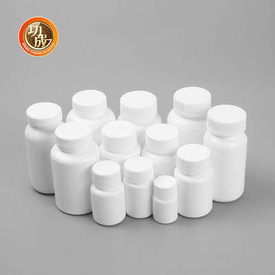 Bottiglia di plastica su ordinazione della medicina dell'HDPE del coperchio a vite della bottiglia di pillola del commestibile