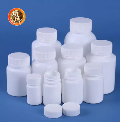 Bottiglia di plastica bianca rotonda vuota 50ml 60ml 100ml 150ml 200ml della medicina dell'HDPE della bottiglia di pillola
