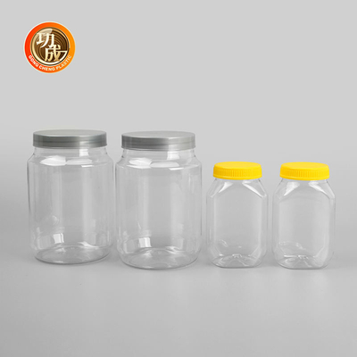 Contenitori con tappo a vite di plastica di Candy della grande bottiglia di plastica trasparente dell'inceppamento