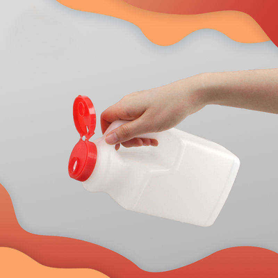 Bottiglia di plastica della salsa di soia dell'alimento su ordinazione dell'HDPE con la maniglia