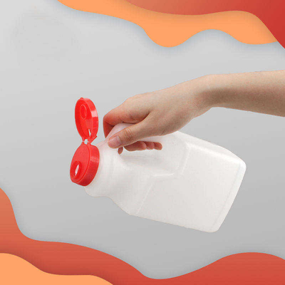 Bottiglia di plastica di imballaggio per alimenti dei condimenti della bottiglia dell'olio da tavola del pe con il coperchio