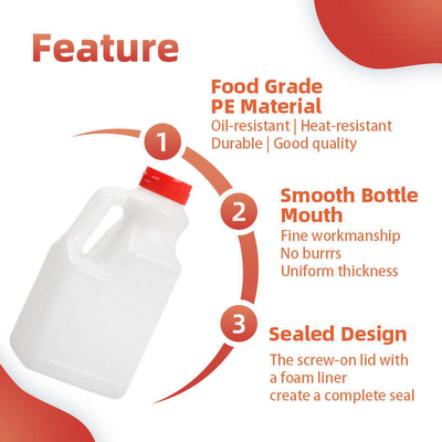 Bottiglia di plastica su ordinazione della salsa di soia del pe 1000ml 1100ml 1600ml 1900ml 2000ml