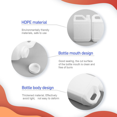 Il condimento di plastica vuoto dell'HDPE imbottiglia la bottiglia chimica di plastica di stoccaggio con il coperchio a vite