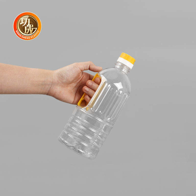 Il condimento di plastica dell'olio di arachide imbottiglia la bottiglia di plastica trasparente della salsa di soia dell'ANIMALE DOMESTICO