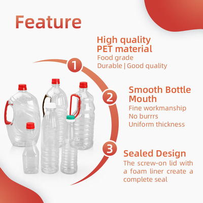 il condimento di plastica di 380ml 500ml 760ml imbottiglia la bottiglia vuota dell'olio da tavola del quadrato
