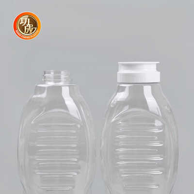 Bottiglie di plastica della salsa di compressione dell'ANIMALE DOMESTICO con il coperchio Flip Top Food Grade