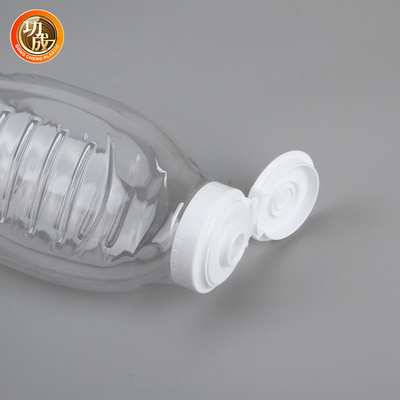 Bottiglie di plastica della salsa di compressione dell'ANIMALE DOMESTICO con il coperchio Flip Top Food Grade