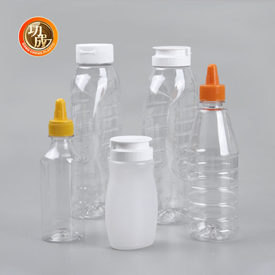 230ml 250ml 500ml 1000ml bottiglia di plastica di compressione della salsa per il ketchup della salsa del barbecue del pomodoro dell'olio
