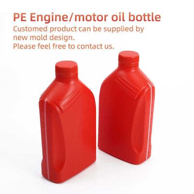 Bottiglia su ordinazione del lubrificante della benzina della plastica del PE della bottiglia dell'olio per motori dell'etichetta