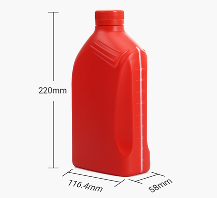 Bottiglia su ordinazione del lubrificante della benzina della plastica del PE della bottiglia dell'olio per motori dell'etichetta