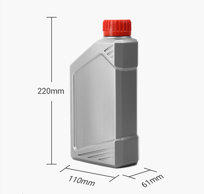 Supporto d'argento blu rosso dell'olio per motori della bottiglia di plastica dell'olio per motori da 1 litro