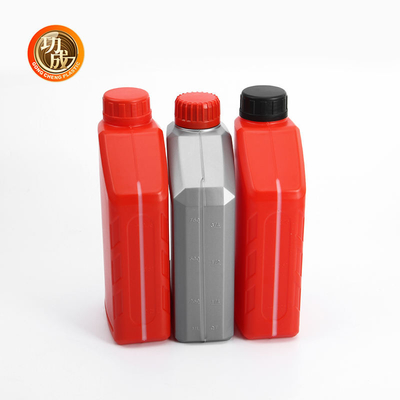 Bottiglia blu rossa del combustibile della benzina della bottiglia vuota dell'olio per motori dell'HDPE
