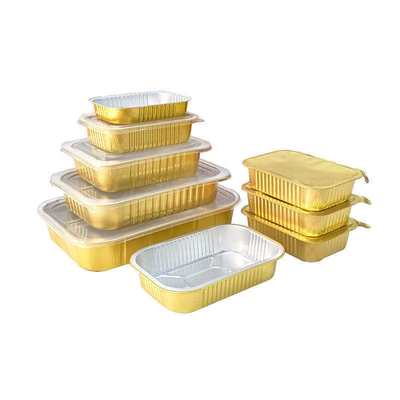 Scatola di pranzo di alluminio di alluminio del dei contenitori di stoccaggio eliminabili di imballaggio per alimenti