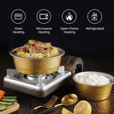 Coperchio eliminabile di Tray Lunch Box With Plastic del di alluminio del grado degli alimenti a rapida preparazione