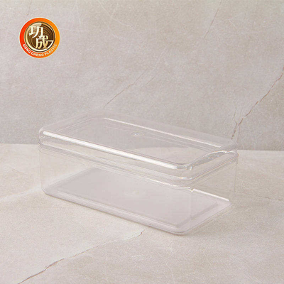 Lo stoccaggio di plastica quadrato dell'ANIMALE DOMESTICO trasparente stona il contenitore di alimento di plastica 660Ml con i coperchi