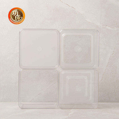 600ml 810ml personalizzano il contenitore rettangolare trasparente di alimento PER ANIMALI DOMESTICI dei contenitori di imballaggio