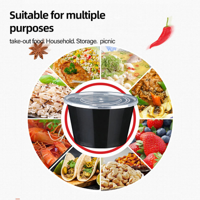 Il commestibile personalizza i contenitori asportabili dell'alimento portatile eliminabile dei contenitori di imballaggio