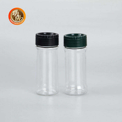 La spezia di plastica pura vuota imbottiglia il sale Shaker Seasoning Jars Bulk dell'ANIMALE DOMESTICO di 100Ml 250Ml