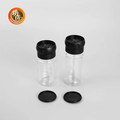 Commestibile la smerigliatrice di condimento di plastica Bottle della spezia del pepe dell'ANIMALE DOMESTICO delle bottiglie