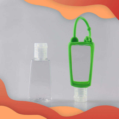 Bottiglia del prodotto disinfettante di Mini Cute Travel Portable Plastic con il supporto del silicone del fumetto