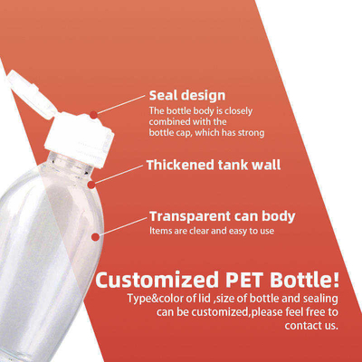 Catena chiave della tasca 30ML del prodotto disinfettante della bottiglia della mano della bottiglia di plastica su ordinazione del prodotto disinfettante