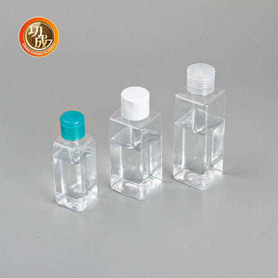 Catena chiave della tasca 30ML del prodotto disinfettante della bottiglia della mano della bottiglia di plastica su ordinazione del prodotto disinfettante