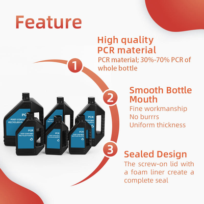 Personalizza 500ml 1000ml Bottiglia di olio per motori anti-congelamento PCR vuota di plastica
