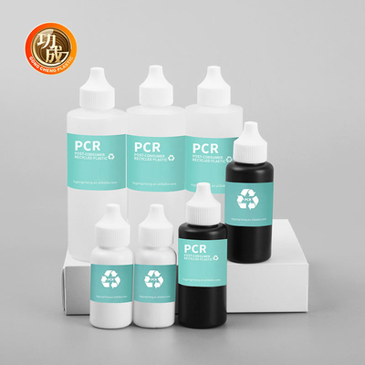 Bottiglie di plastica Pcr eco-friendly con capo torto