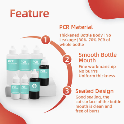 Cosmetici Eco-Friendly Pcr Shampoo Bottiglie di plastica con capo torto