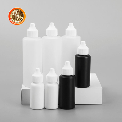 Gocce per gli occhi Bottiglia di plastica trasparente Bottiglia per gocce di medicinali liquidi Hdpe