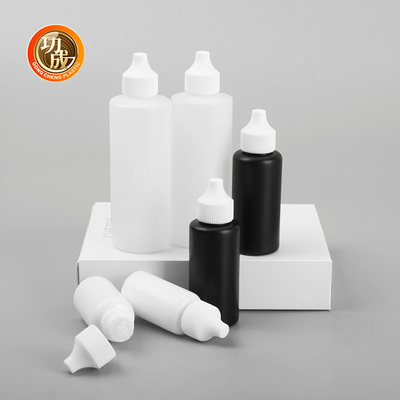 Bottiglia di plastica personalizzata da 30 ml 50 ml 120 ml con tappo a torsione, bottiglia di spremitura con ugello
