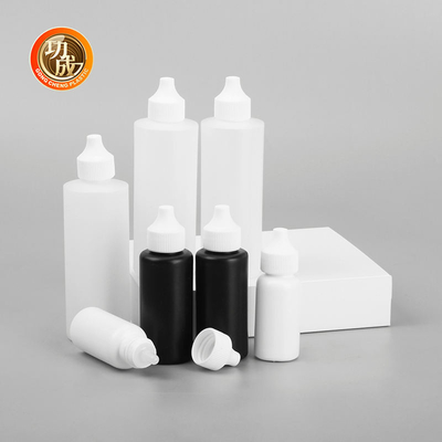 Bottiglie di plastica pe 120 ml Applicatore di cappuccio di distribuzione aperto