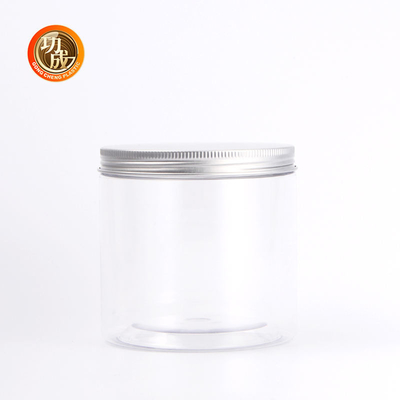 Vaso di plastica trasparente per animali domestici con coperchio 850 ml