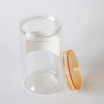 Vaso di biscotti di caramelle a fondo rotondo con bocca larga