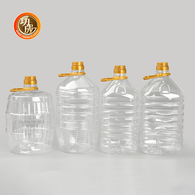 Bottiglie di plastica per condimenti di qualità alimentare a vite sul coperchio Opzioni di peso personalizzate Ideali per l'imballaggio degli aromi